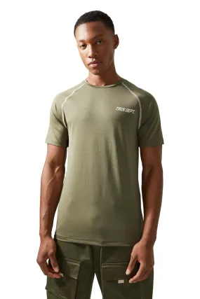 ACTIVE MUSCLE PERFORMANCE TOPSTITCH T-SHIRT