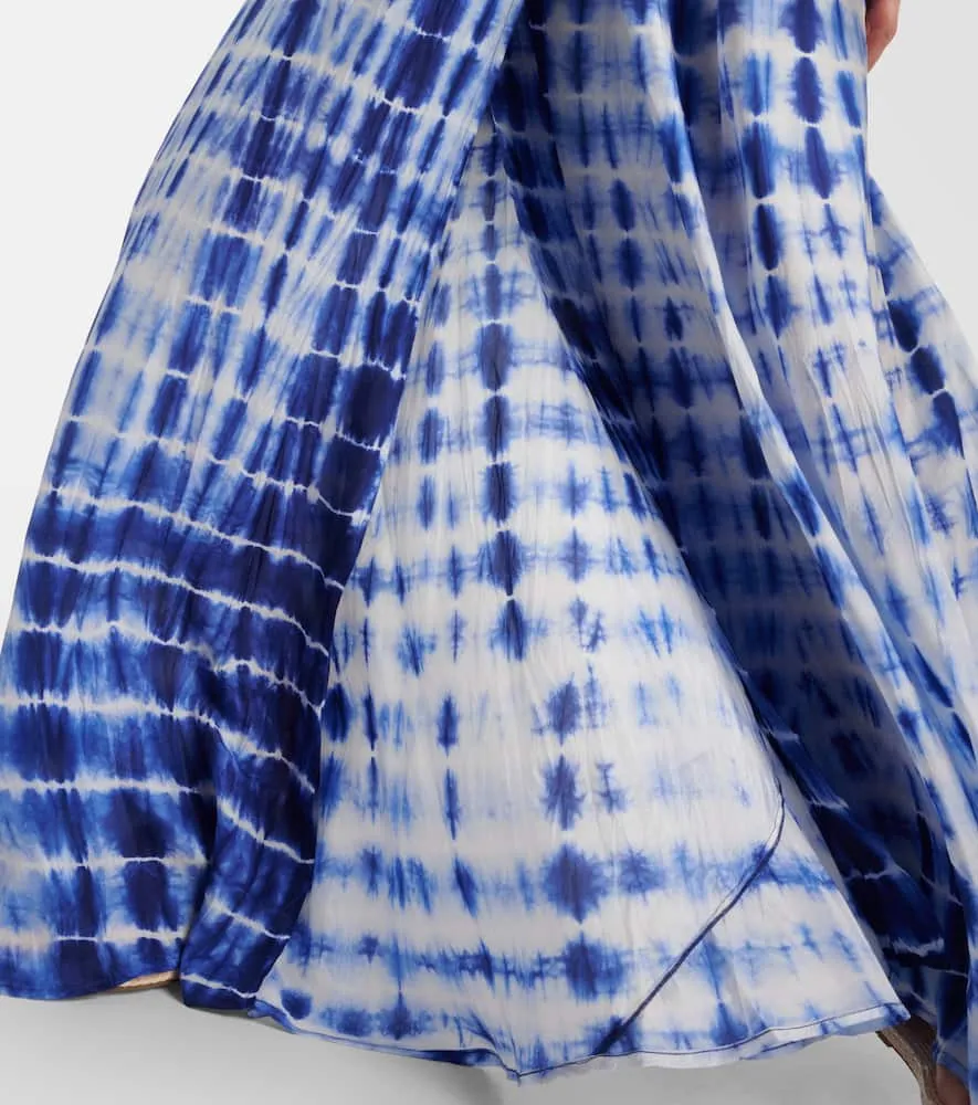 Anna Kosturova Silk twill wrap dress