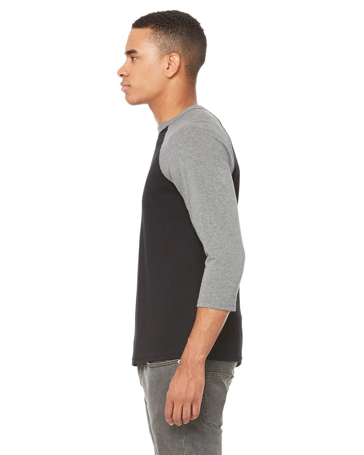 Bella   Canvas 3200 Unisex 3/4-Sleeve Baseball T-Shirt