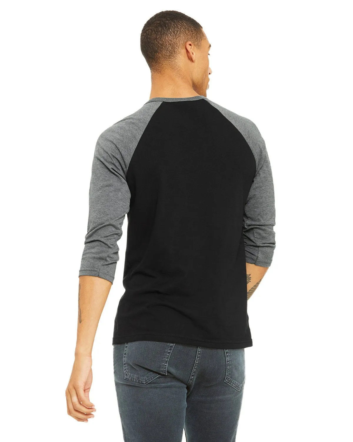Bella   Canvas 3200 Unisex 3/4-Sleeve Baseball T-Shirt