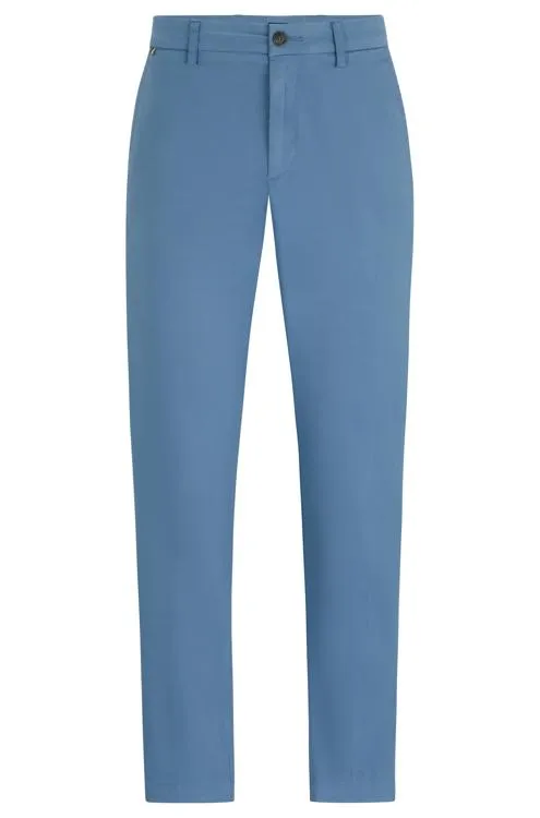 BOSS - KAITON Slim Fit Chinos In Stretch Cotton In Light Pastel Blue 50505392 459