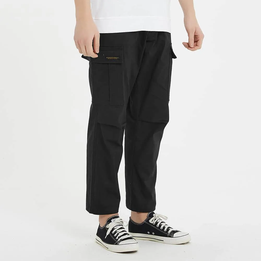 Boysnextdoor Wide Cargo Chino Pants in Black