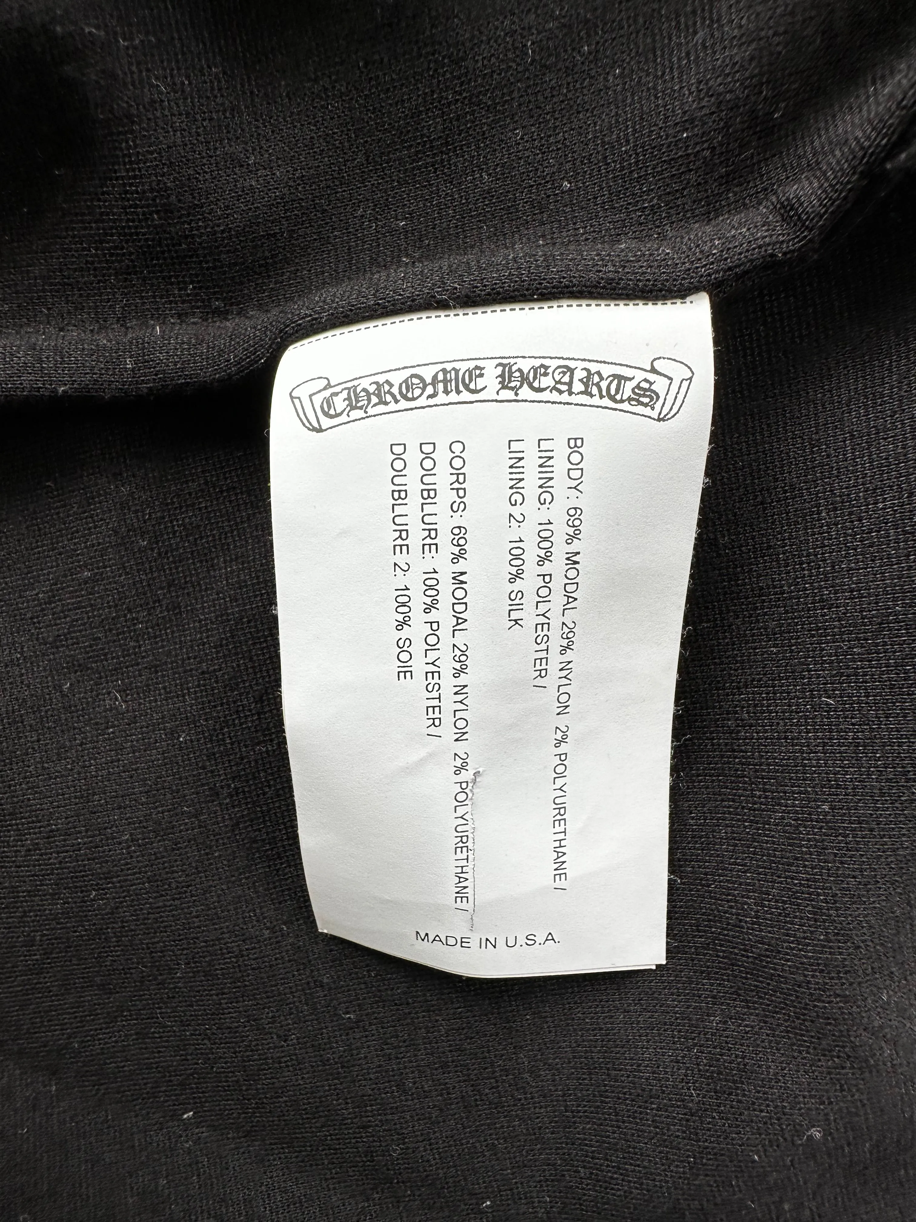 Chrome Hearts Matty Boy Black Chomper Track Jacket