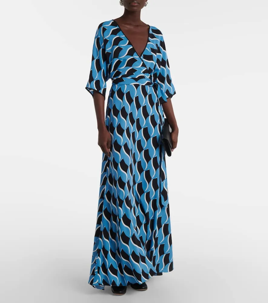 Diane von Furstenberg Eloise printed cr√É¬™pe maxi dress