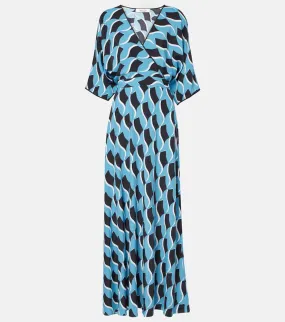 Diane von Furstenberg Eloise printed cr√É¬™pe maxi dress