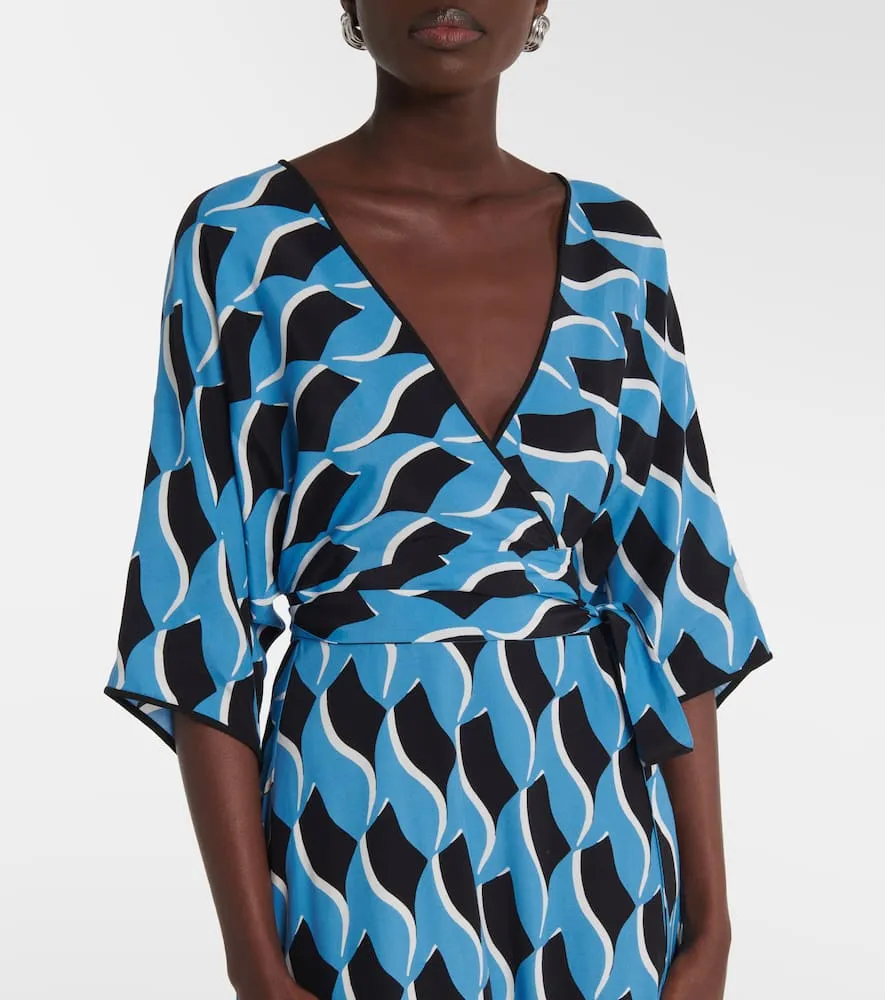 Diane von Furstenberg Eloise printed cr√É¬™pe maxi dress