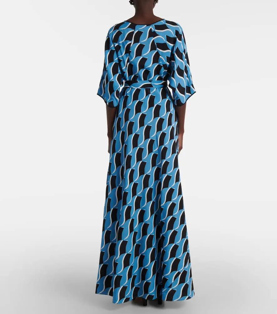 Diane von Furstenberg Eloise printed cr√É¬™pe maxi dress