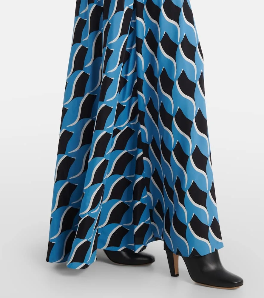 Diane von Furstenberg Eloise printed cr√É¬™pe maxi dress