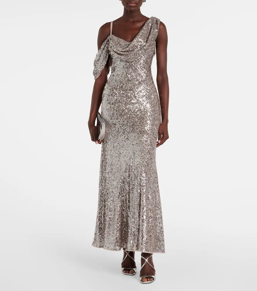 Diane von Furstenberg Joaquin sequined maxi dress