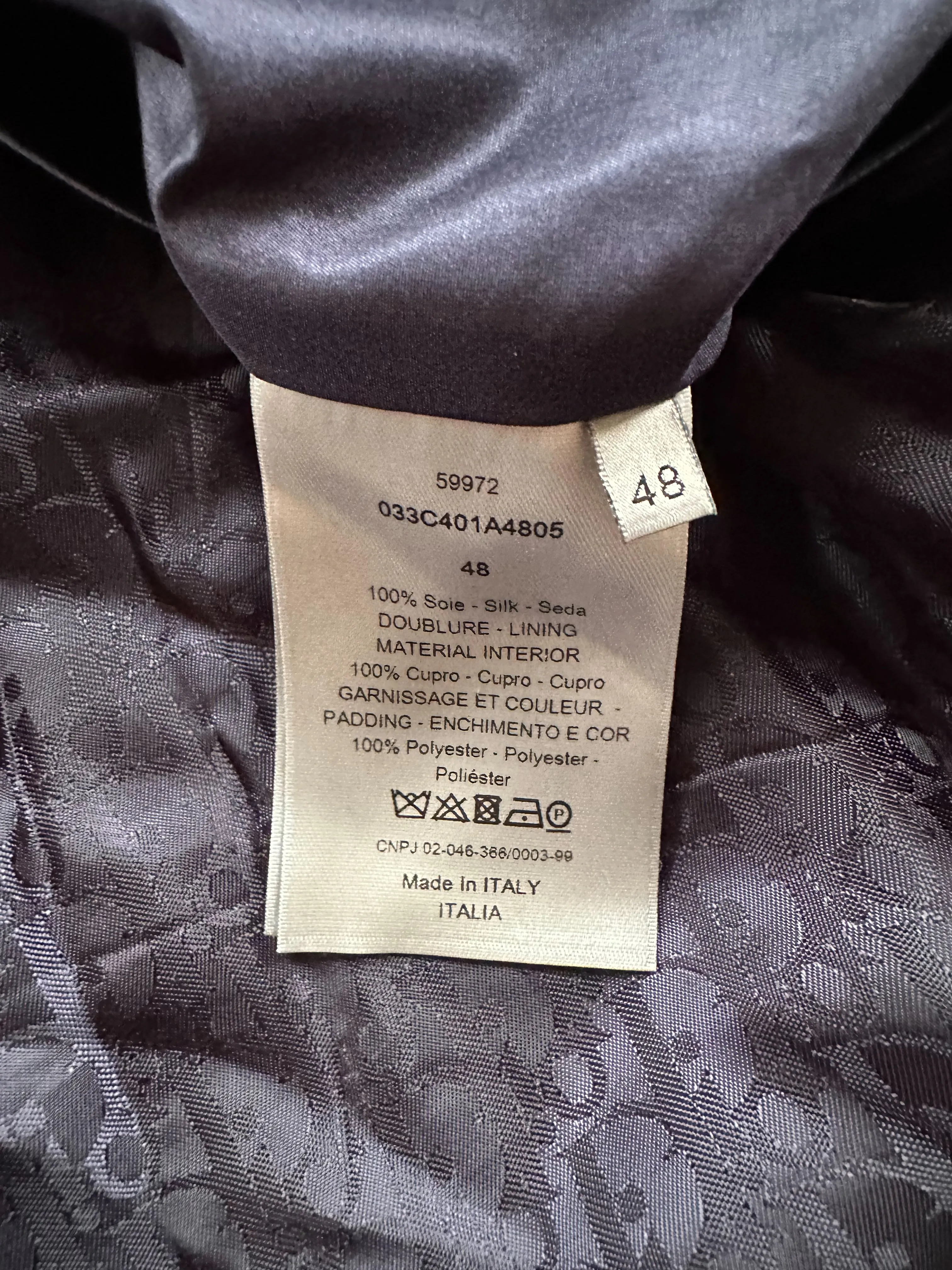 Dior Air Jordan Navy & White Embroidered Silk Bomber