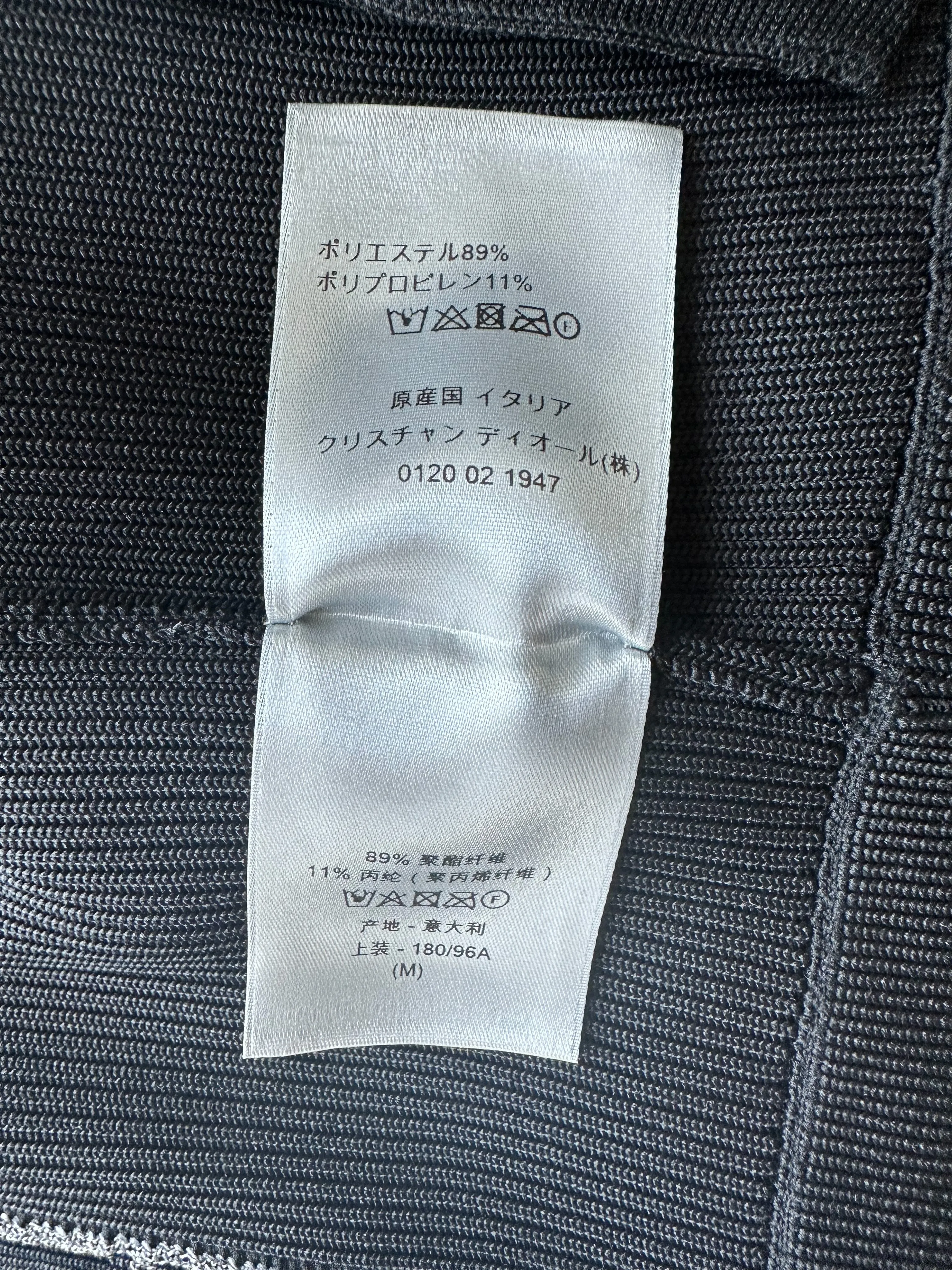 Dior Black & White Oblique Zip Up Jacket