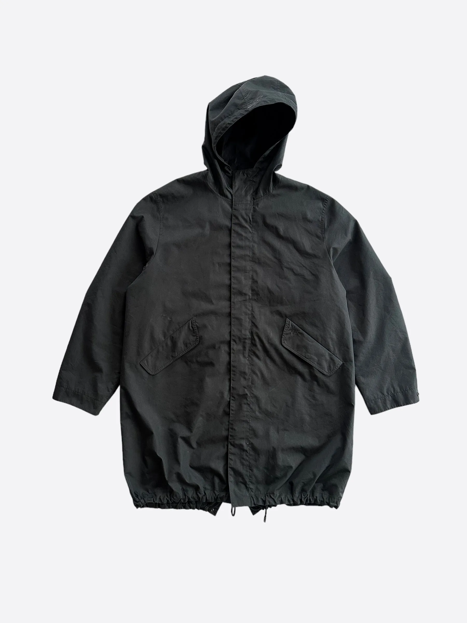 Dior Stussy Black Logo Parka