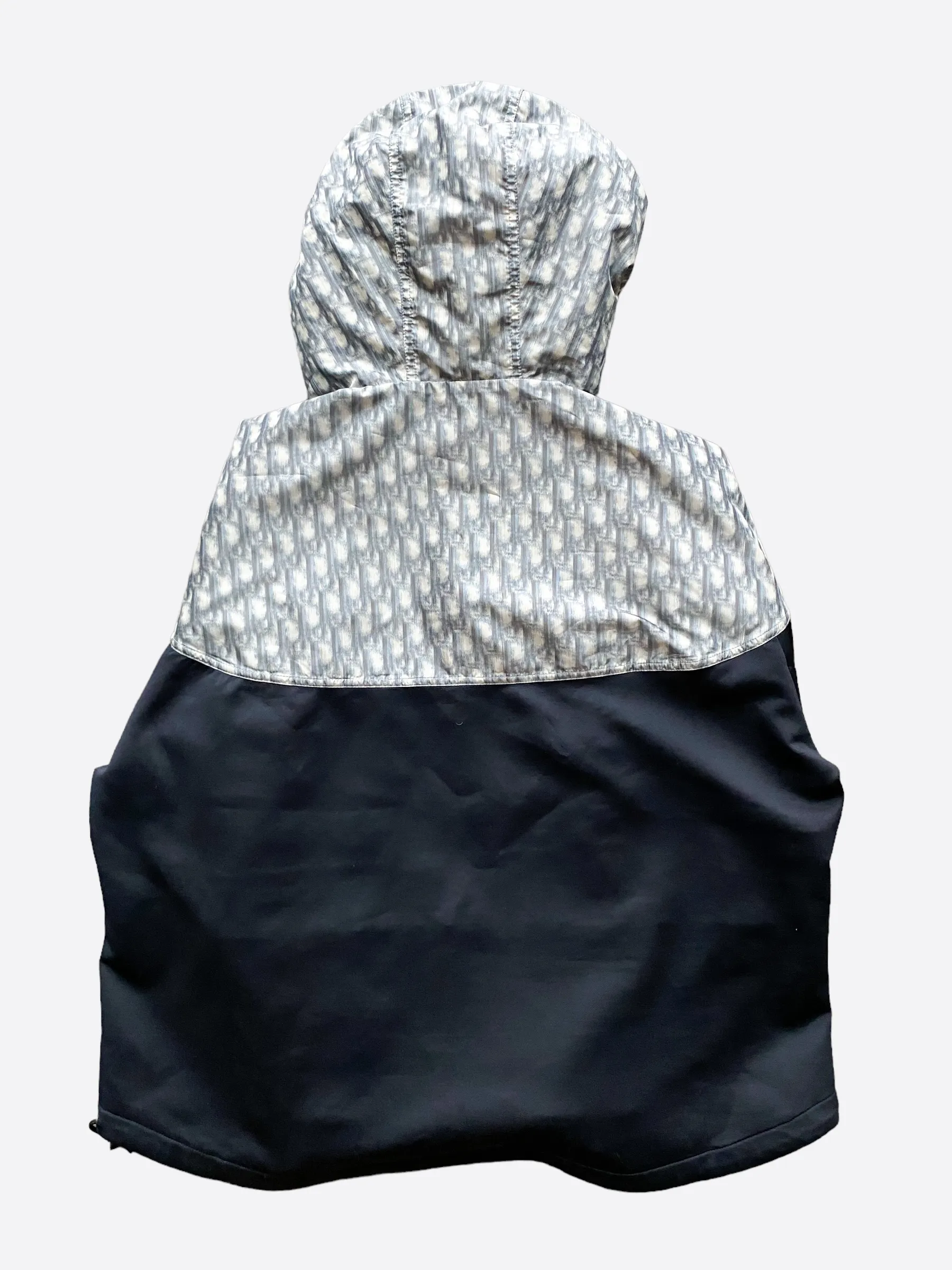 Dior Stussy Blurred Oblique Anorak Hoodie