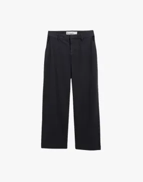 Frank & Eileen Westport The Italian Wide Leg Chinos in Washed Black (Italian Performance Twill)
