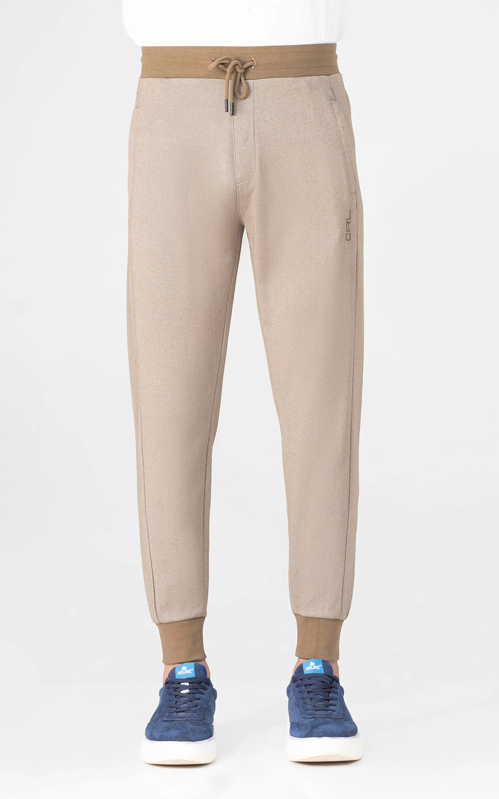 INTERLOCK JOGGER TROUSER KHAKI MELANGE