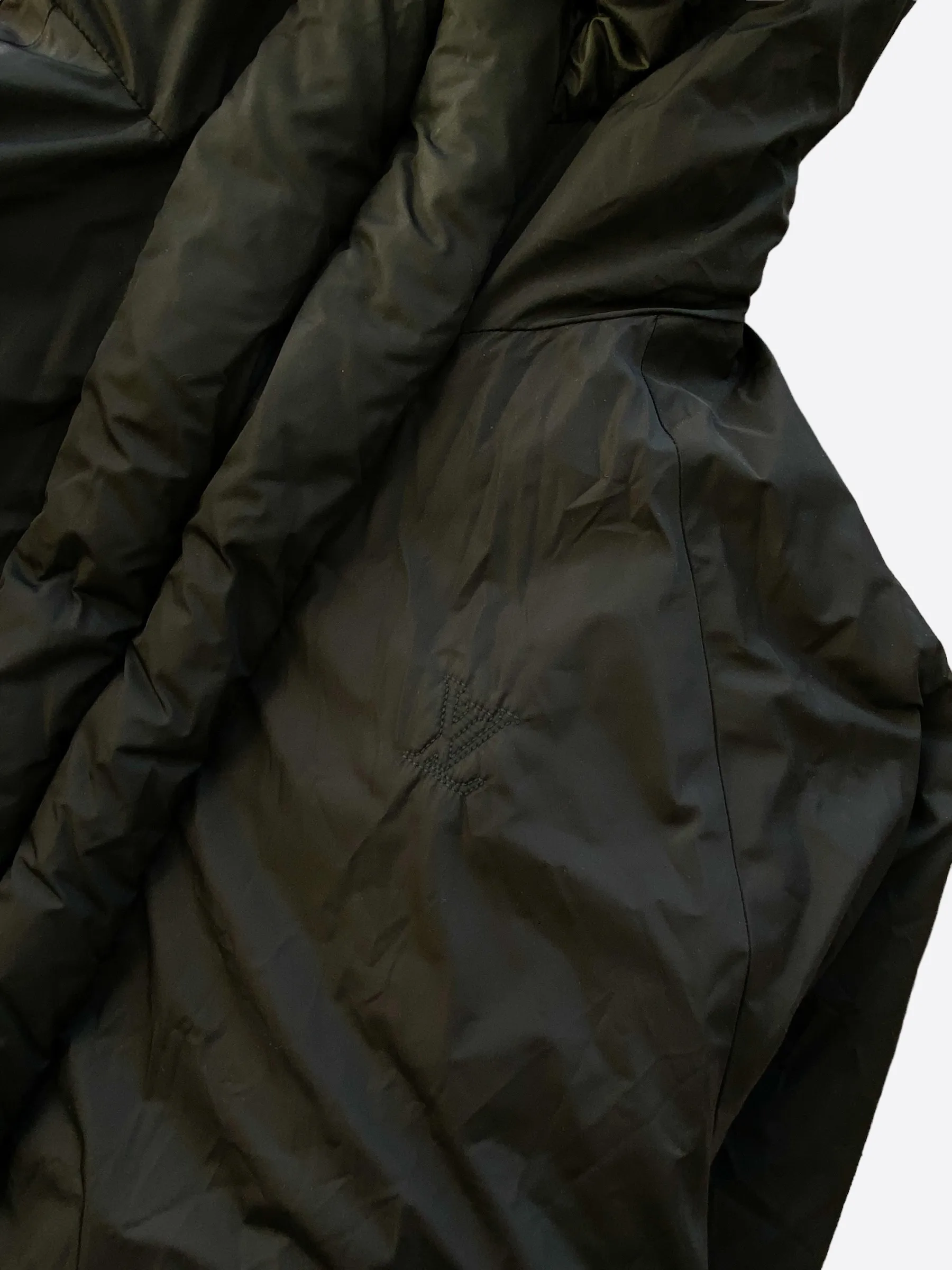 Louis Vuitton Black Flower Monogram Reversible Puffer