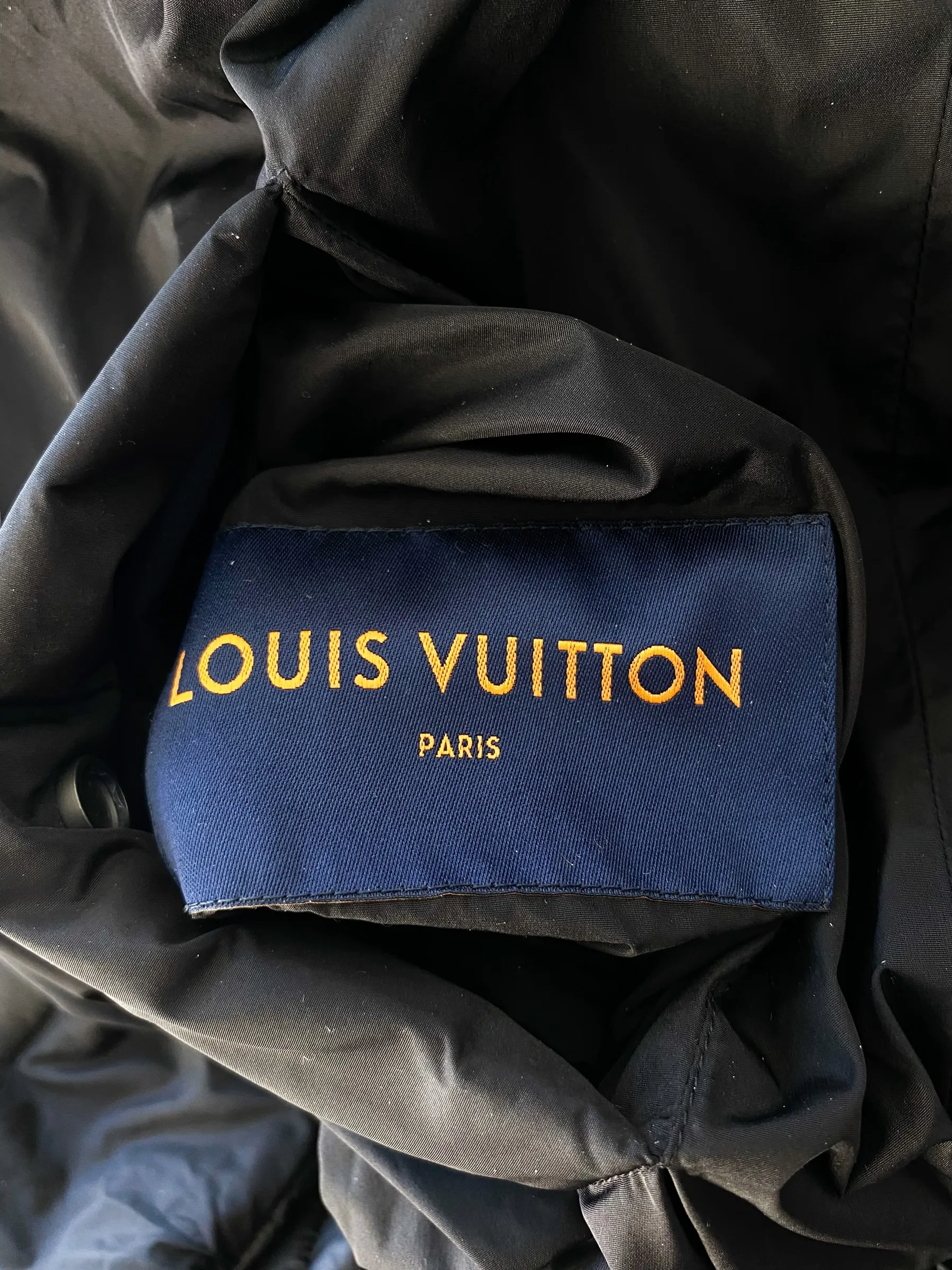 Louis Vuitton Black Flower Monogram Reversible Puffer