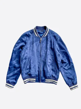 Louis Vuitton Blue & White Embroidered Souvenir Jacket