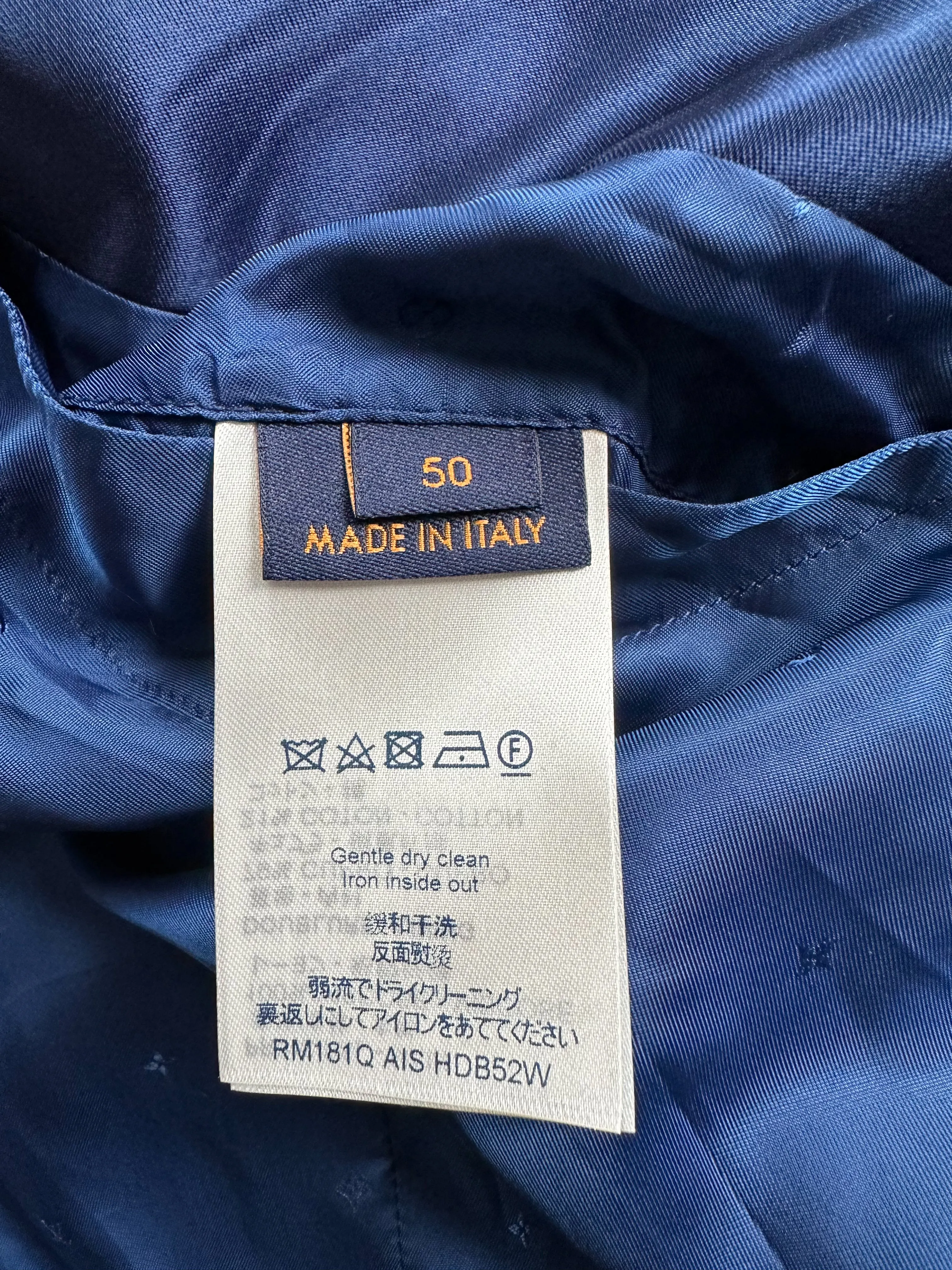 Louis Vuitton Blue & White Embroidered Souvenir Jacket