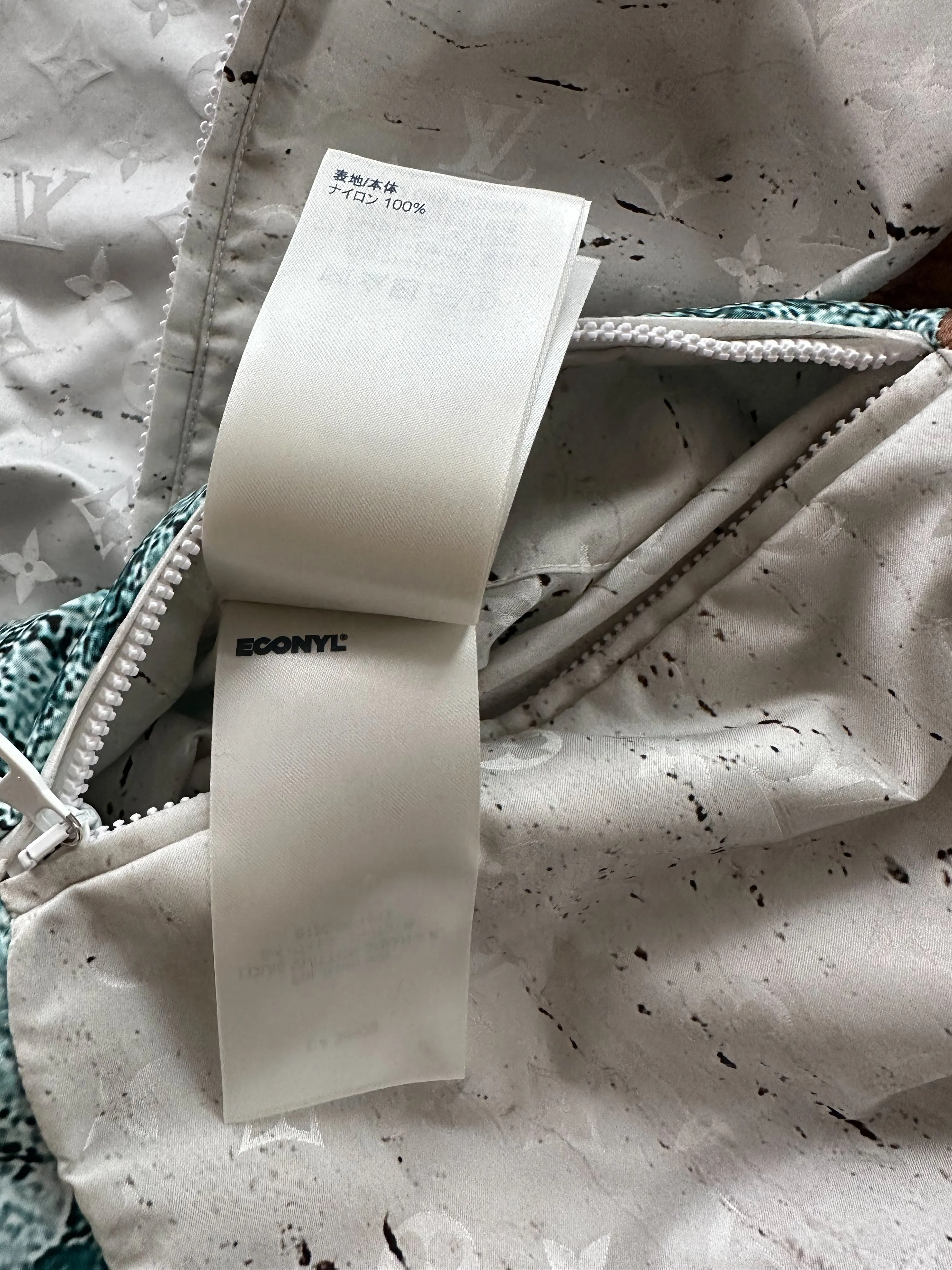 Louis Vuitton Brown & White Marble Monogram Windbreaker