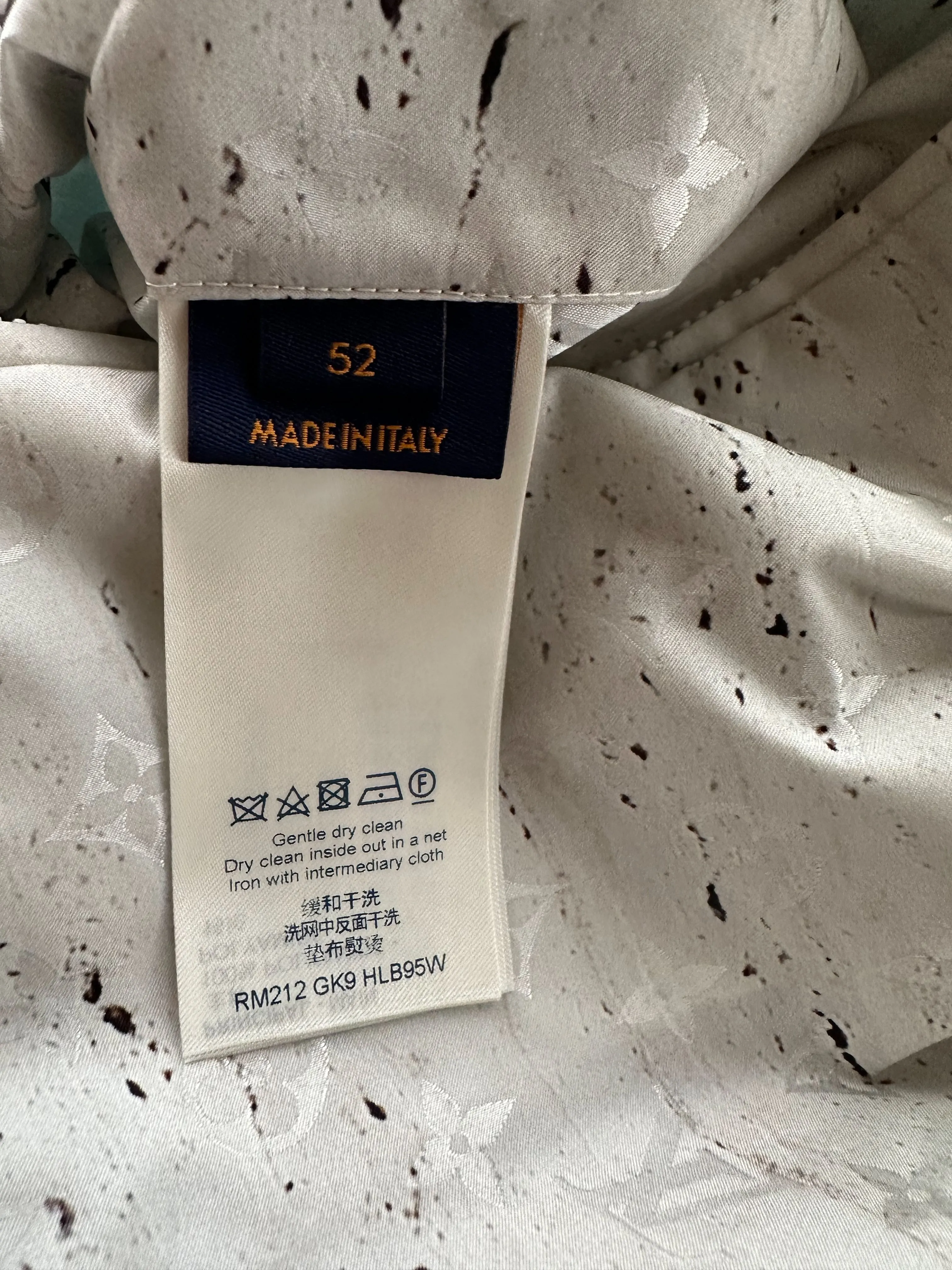 Louis Vuitton Brown & White Marble Monogram Windbreaker