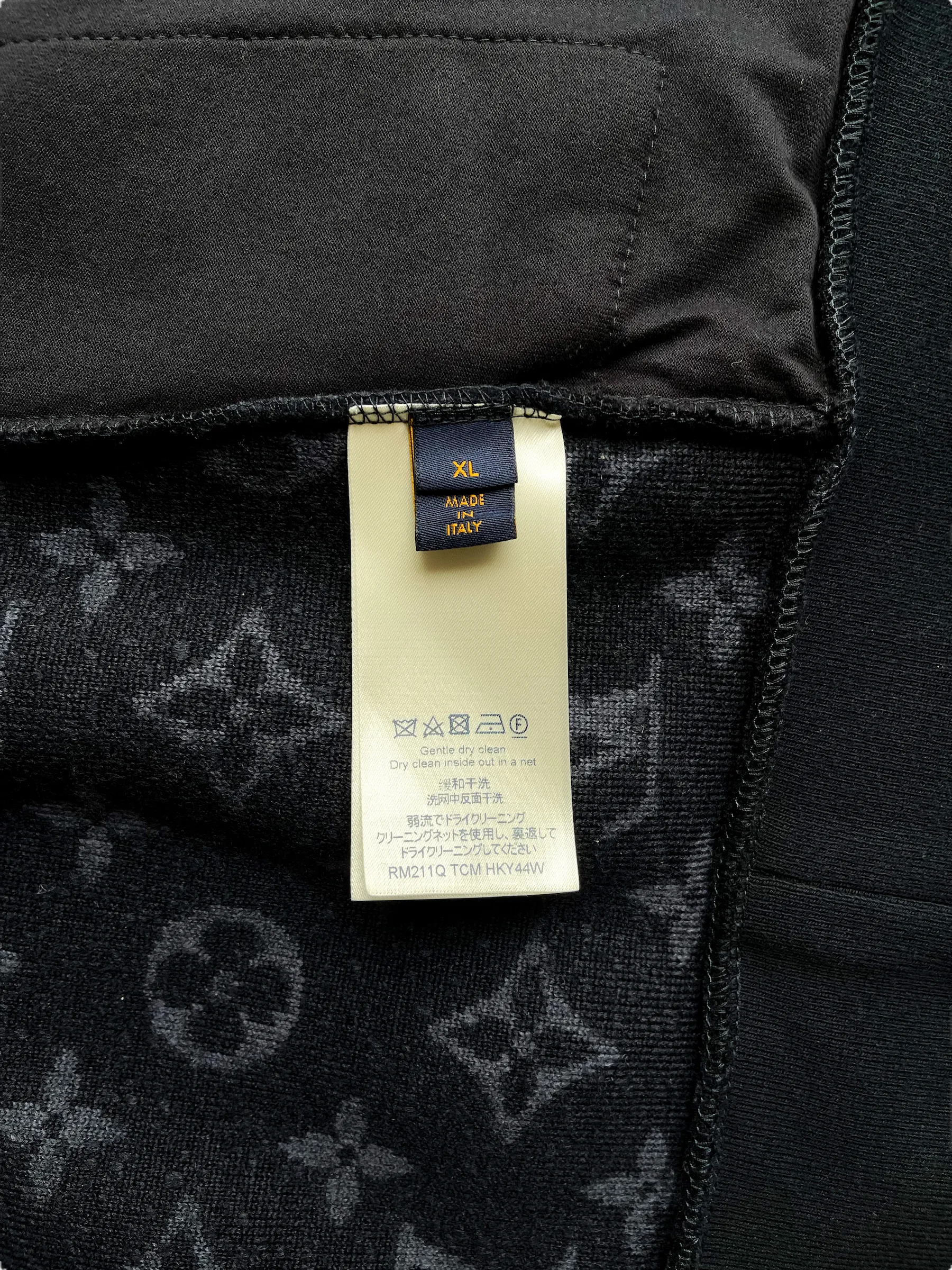 Louis Vuitton Navy Monogram Fleece Jacket
