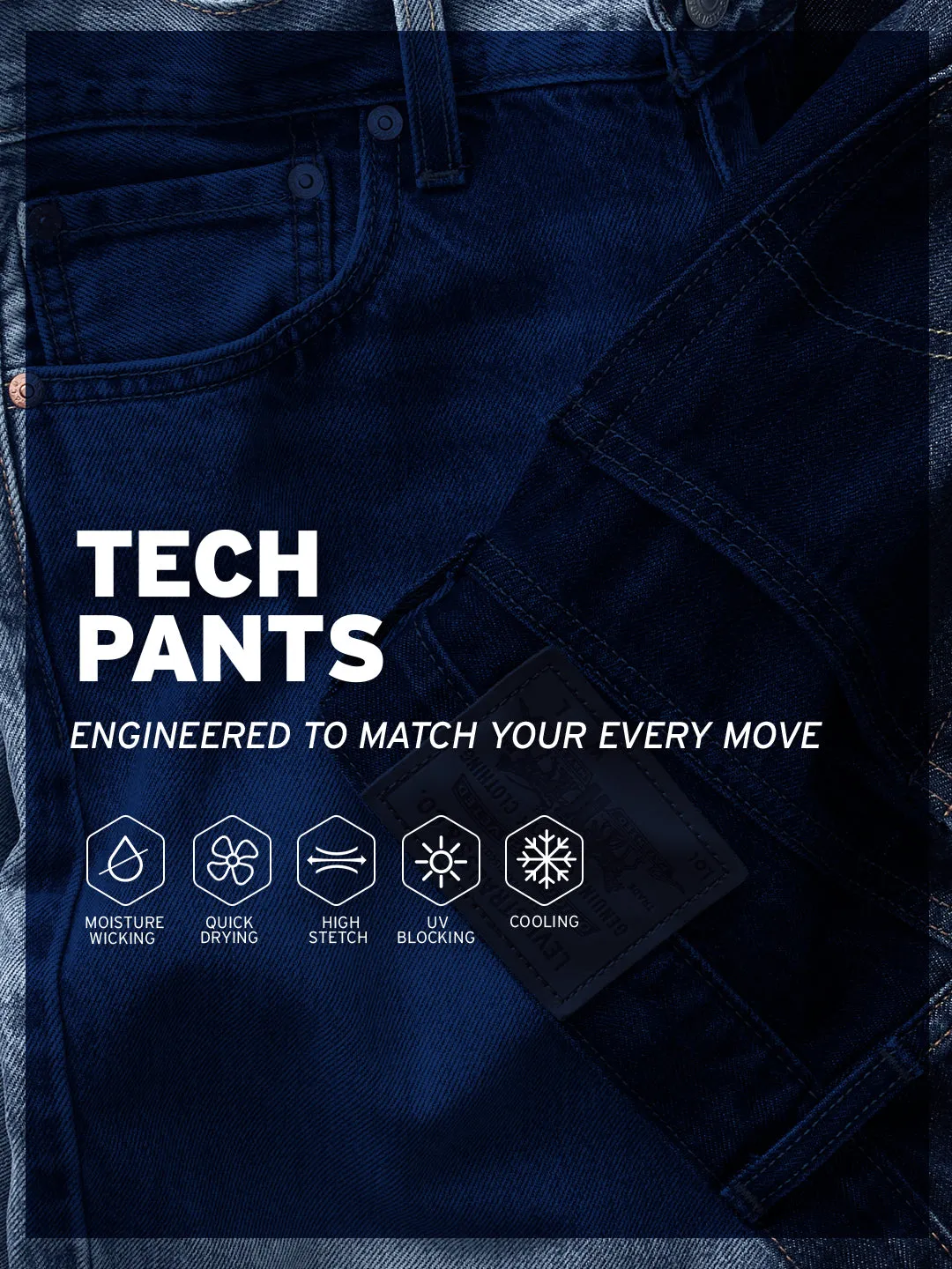 Men's Beige Slim Fit Tech Pant Chinos