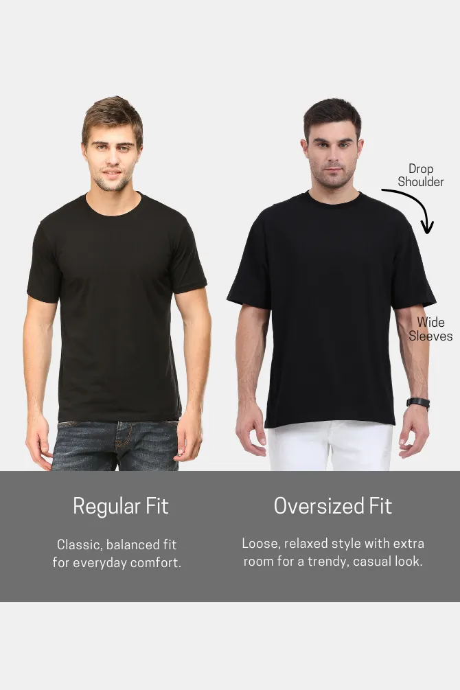Pack Of 3 Oversized T-Shirts White Black and Grey Melange for Men