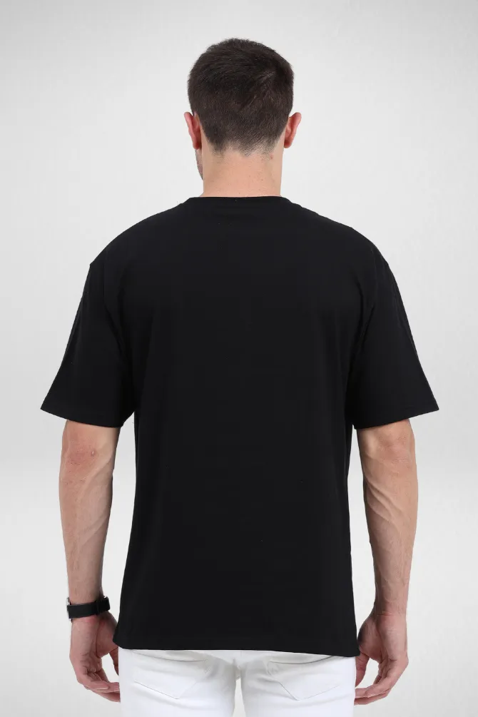 Pack Of 3 Oversized T-Shirts White Black and Grey Melange for Men