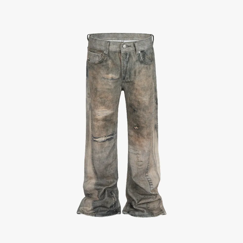 Ripped Flare Pants