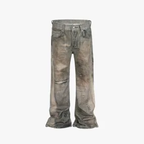 Ripped Flare Pants