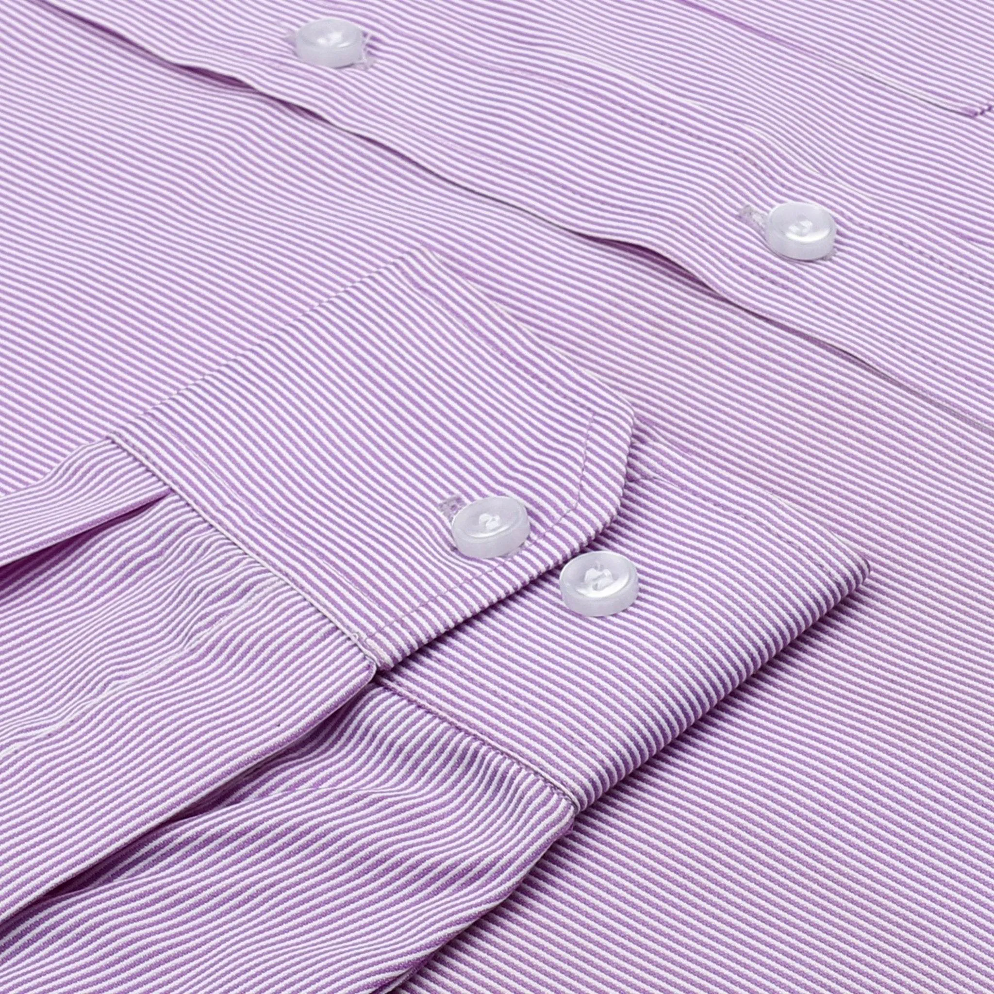Royal Purple Checkered Cotton Shirt