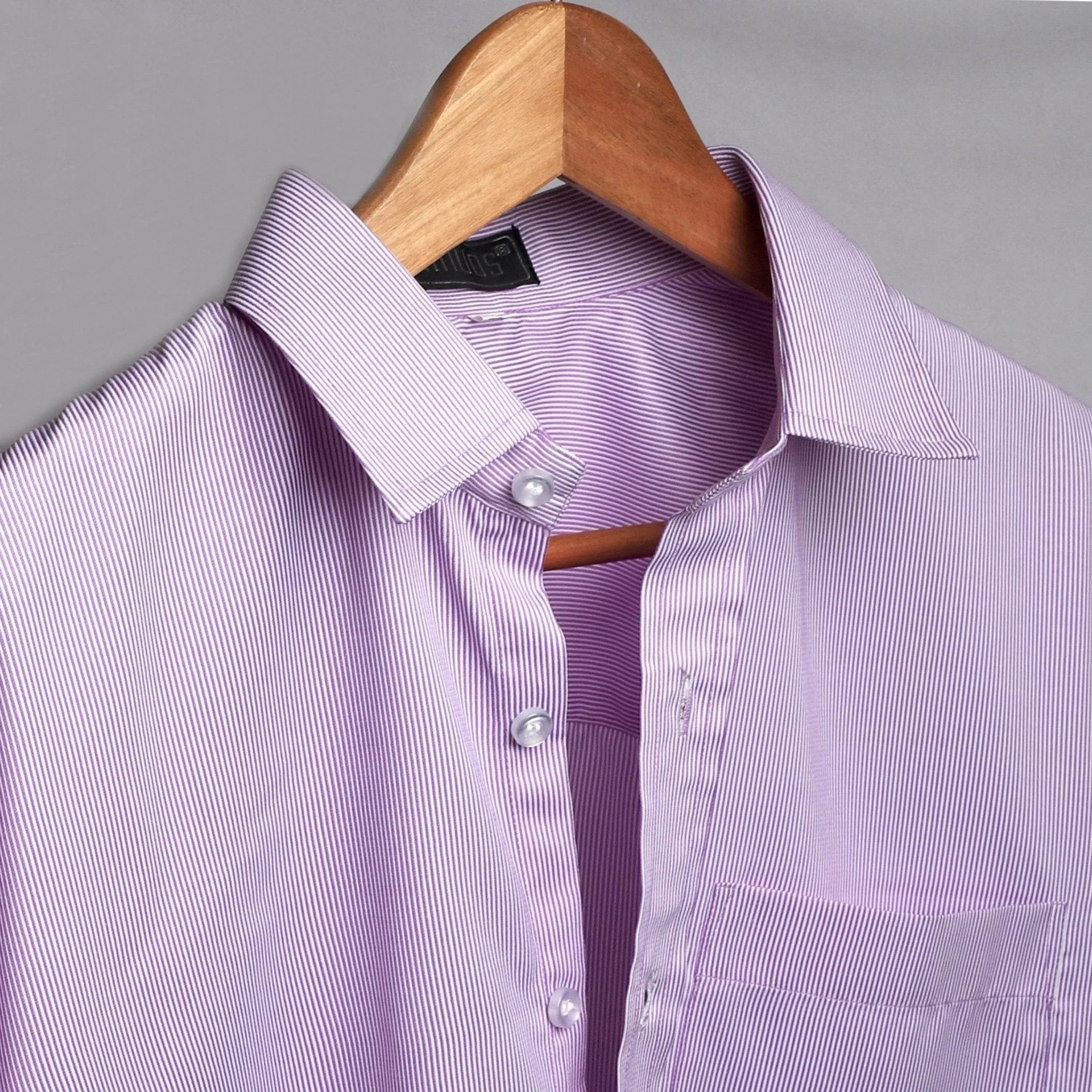 Royal Purple Checkered Cotton Shirt