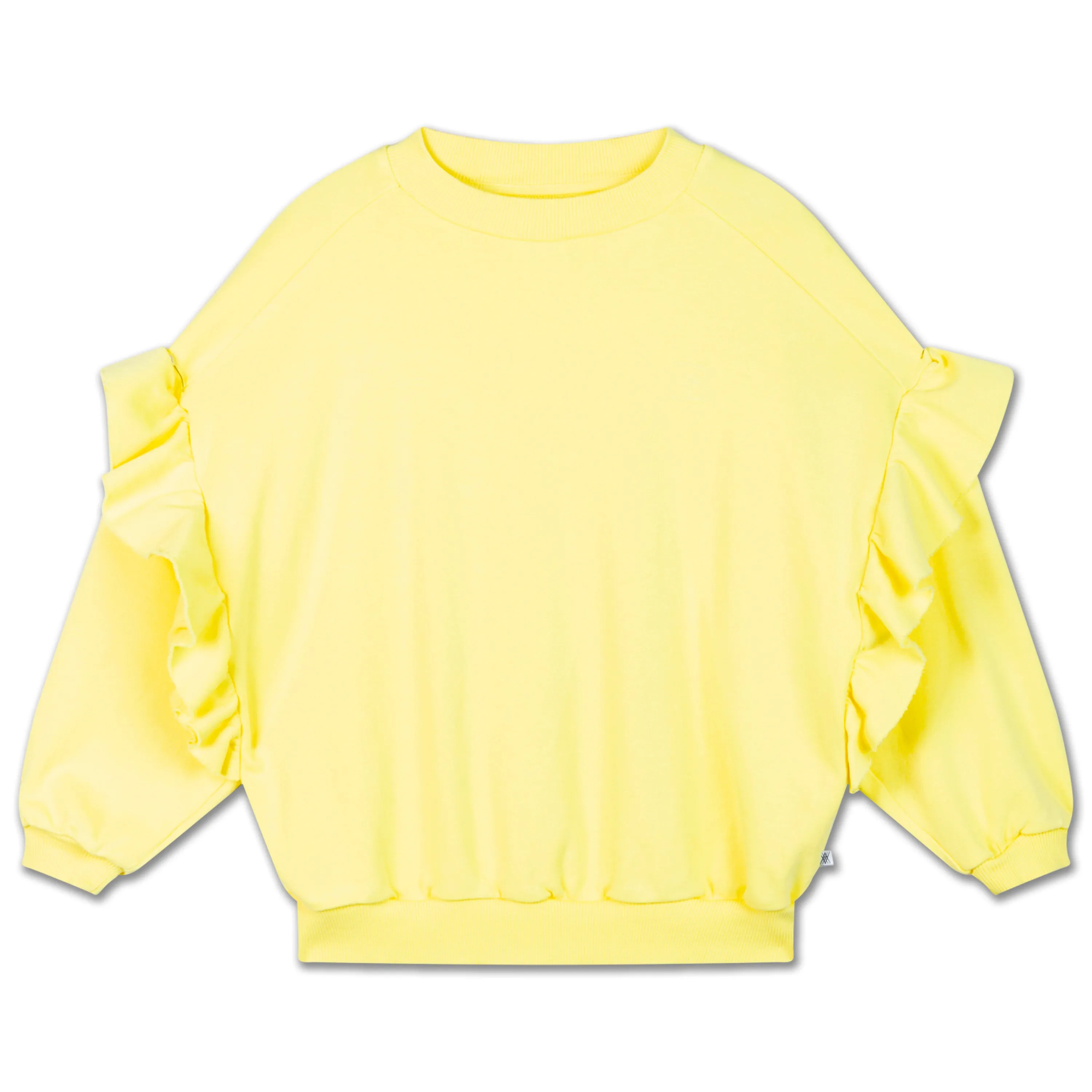 ruffle sweater - fresh lime