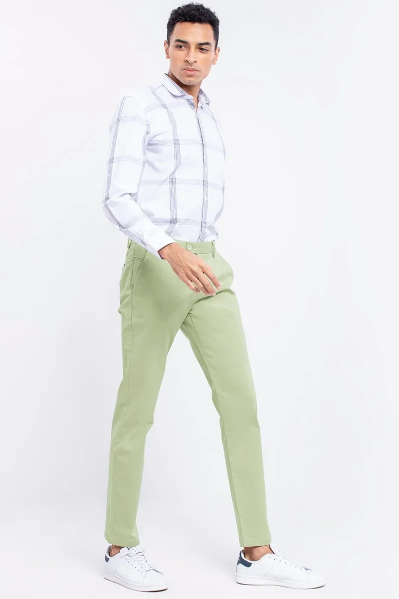 SF Pastel Green 2-Way Stretch Washed Chino