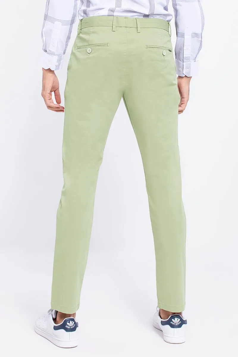 SF Pastel Green 2-Way Stretch Washed Chino