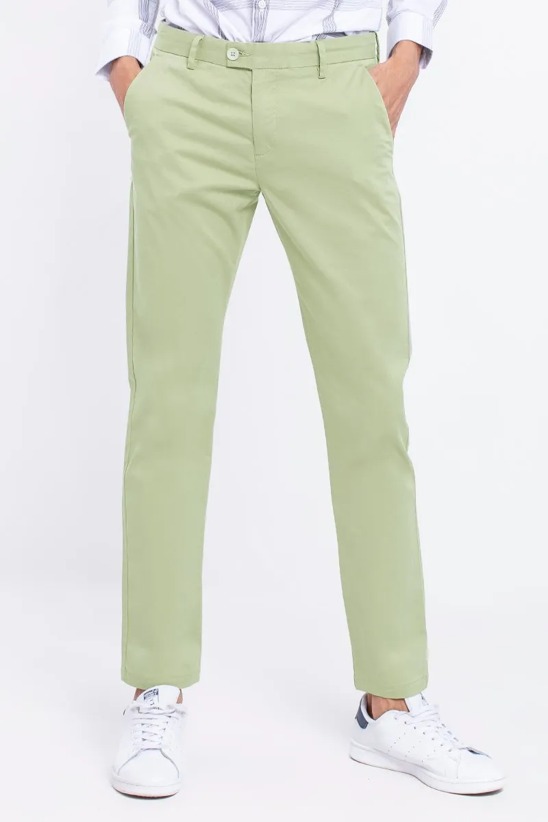SF Pastel Green 2-Way Stretch Washed Chino