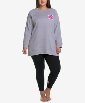 Soffe Curves Womens Plus Size Oversized Sweatshirt