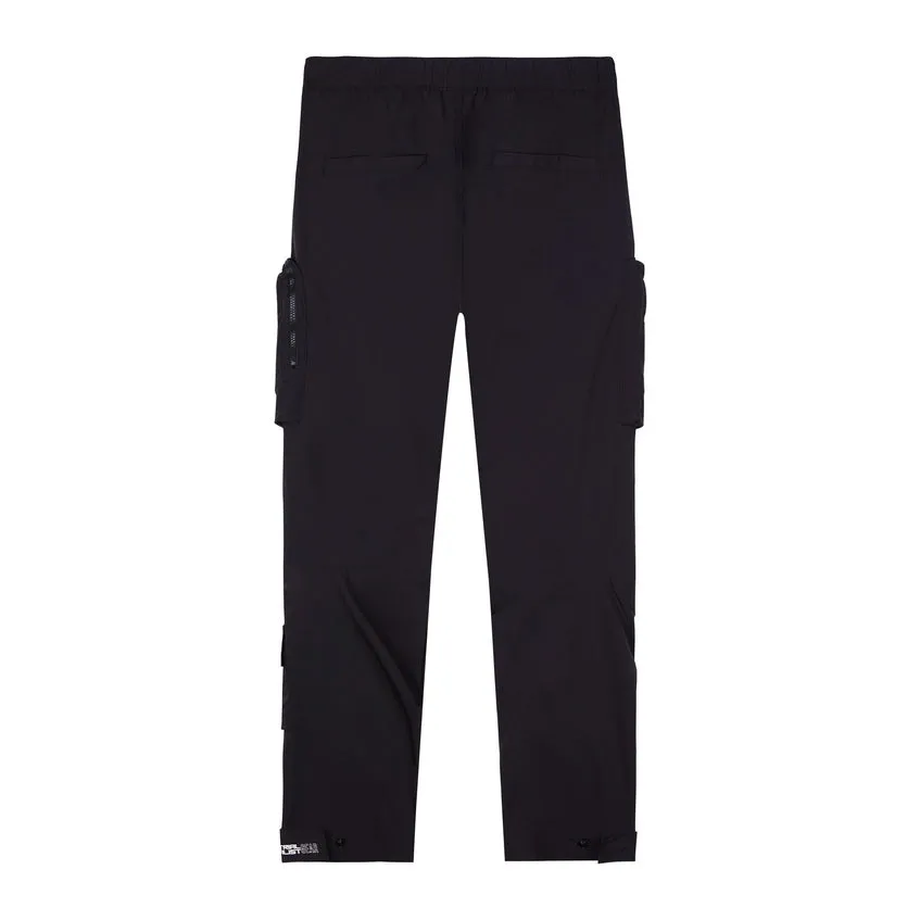 Utility Windbreaker Pants - Black
