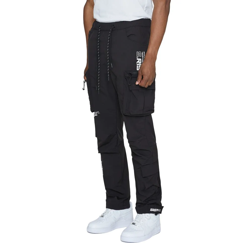 Utility Windbreaker Pants - Black