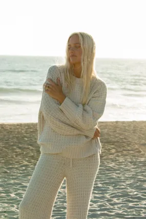 Warm Sands Waffle Knit Sweater