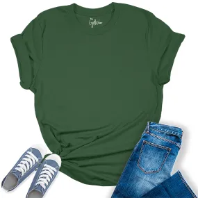 Womens Forest T Shirts Premium Casual Short Sleeve Shirts Oversized Tops