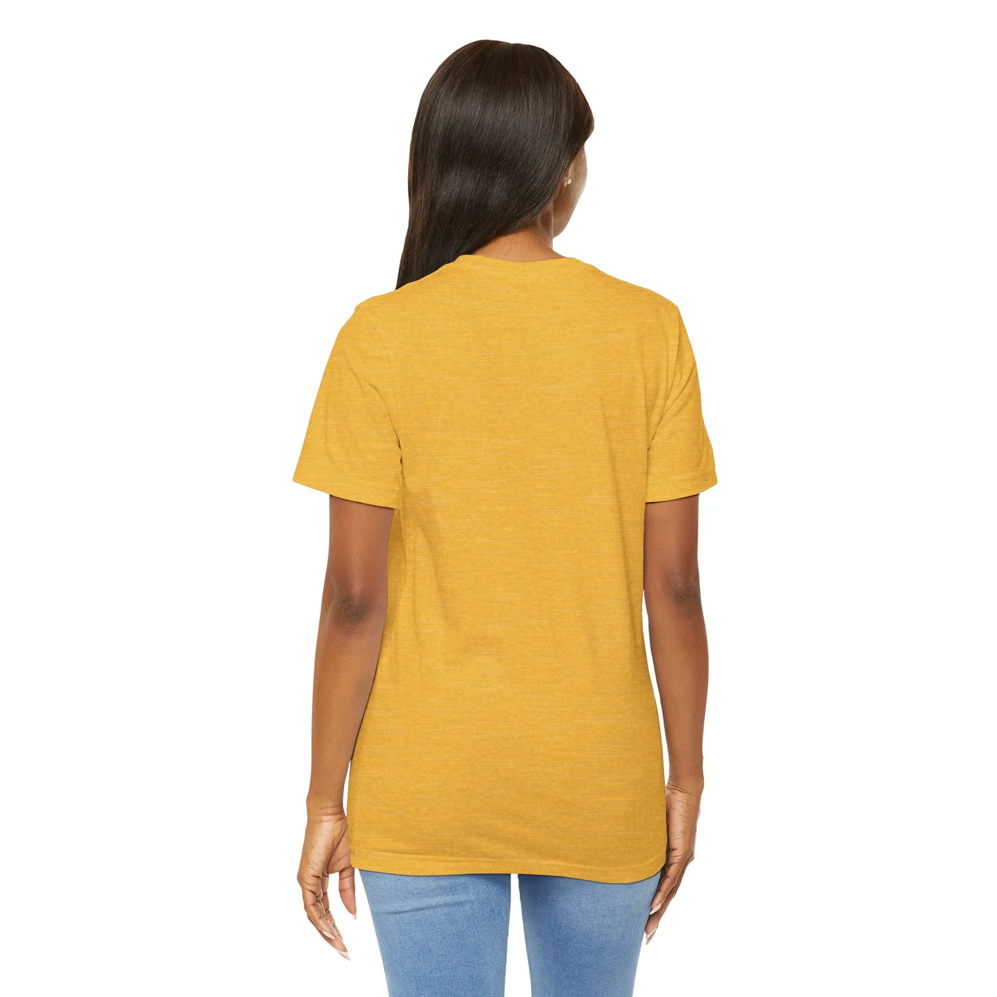Womens Heather Yellow Gold T Shirts Premium Casual Short Sleeve Shirts Oversized Tops